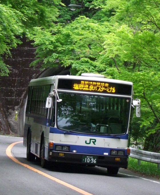 各旅館の最寄のバス停が分かる 塩原温泉のバス停一覧